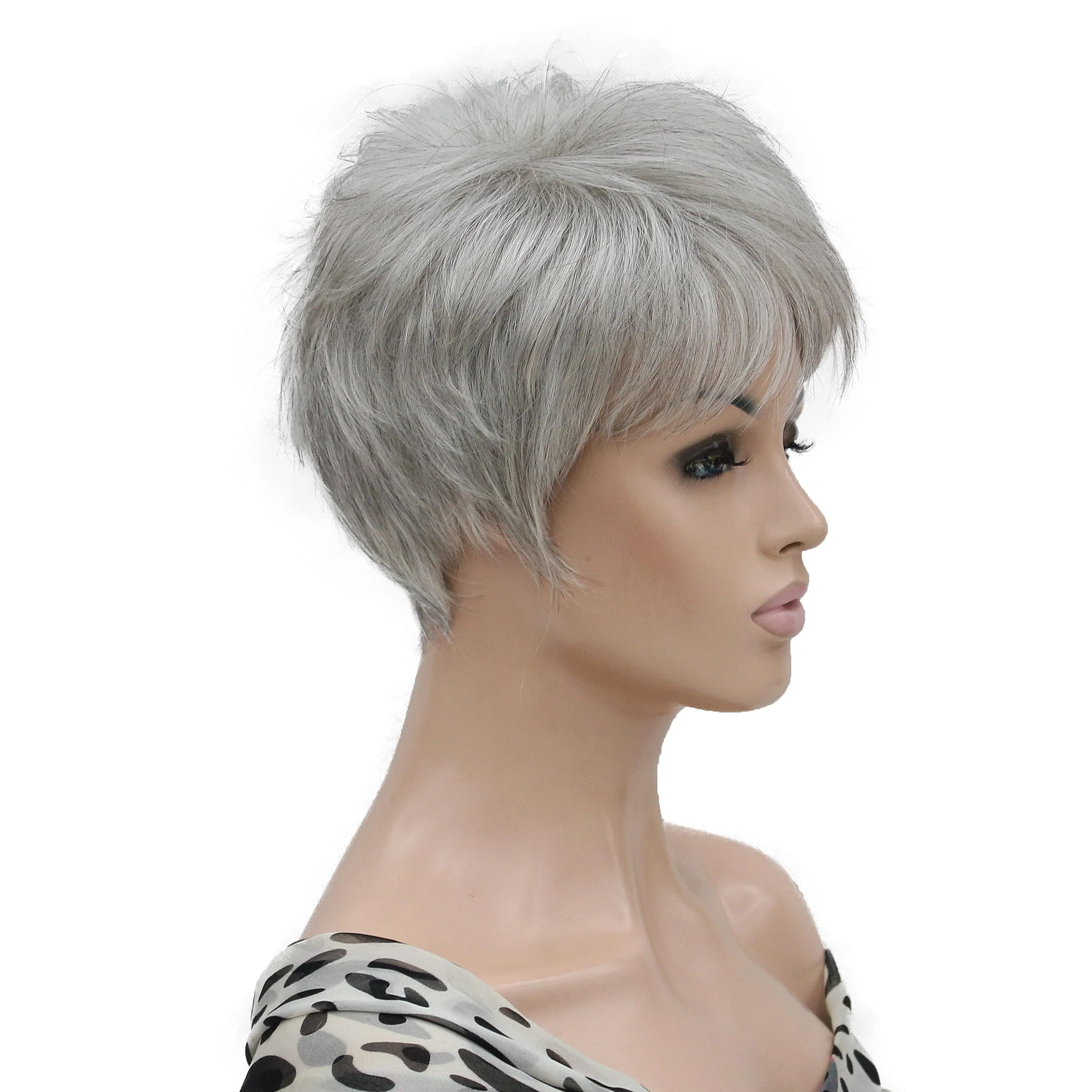 Short Layered Heat Resistant Synthetic Wig - Image 17
