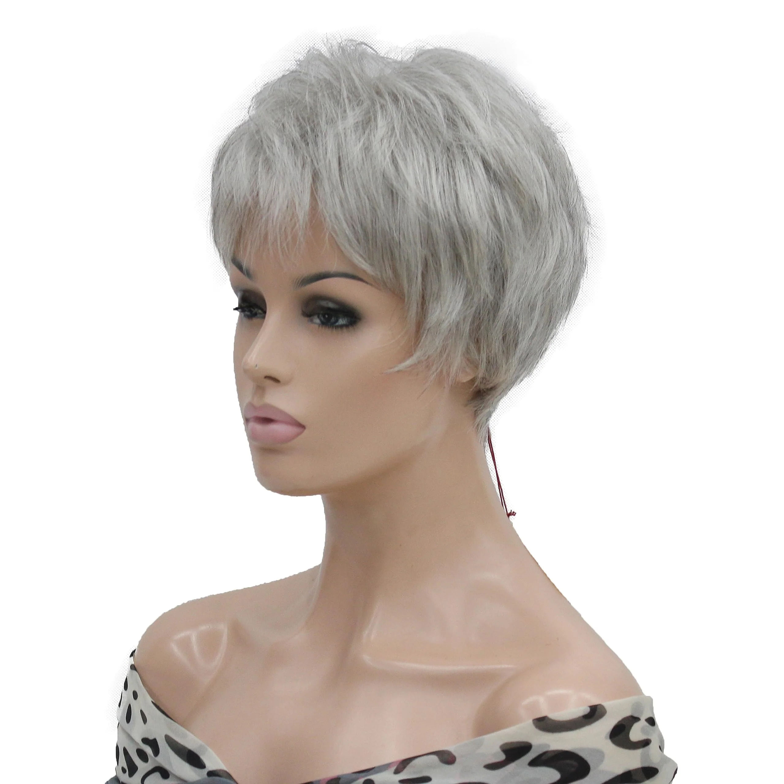 Short Layered Heat Resistant Synthetic Wig - Image 18
