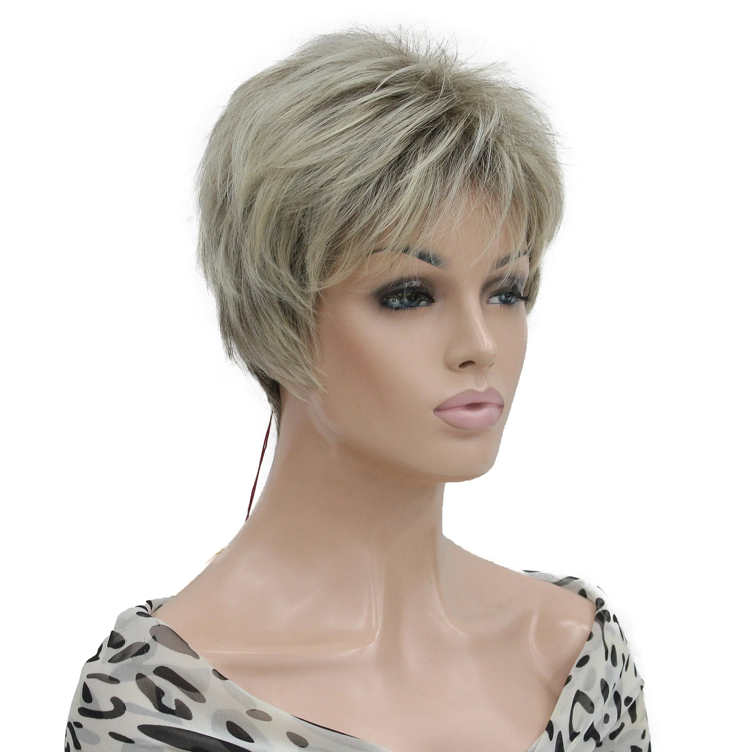 Short Layered Heat Resistant Synthetic Wig - Image 2