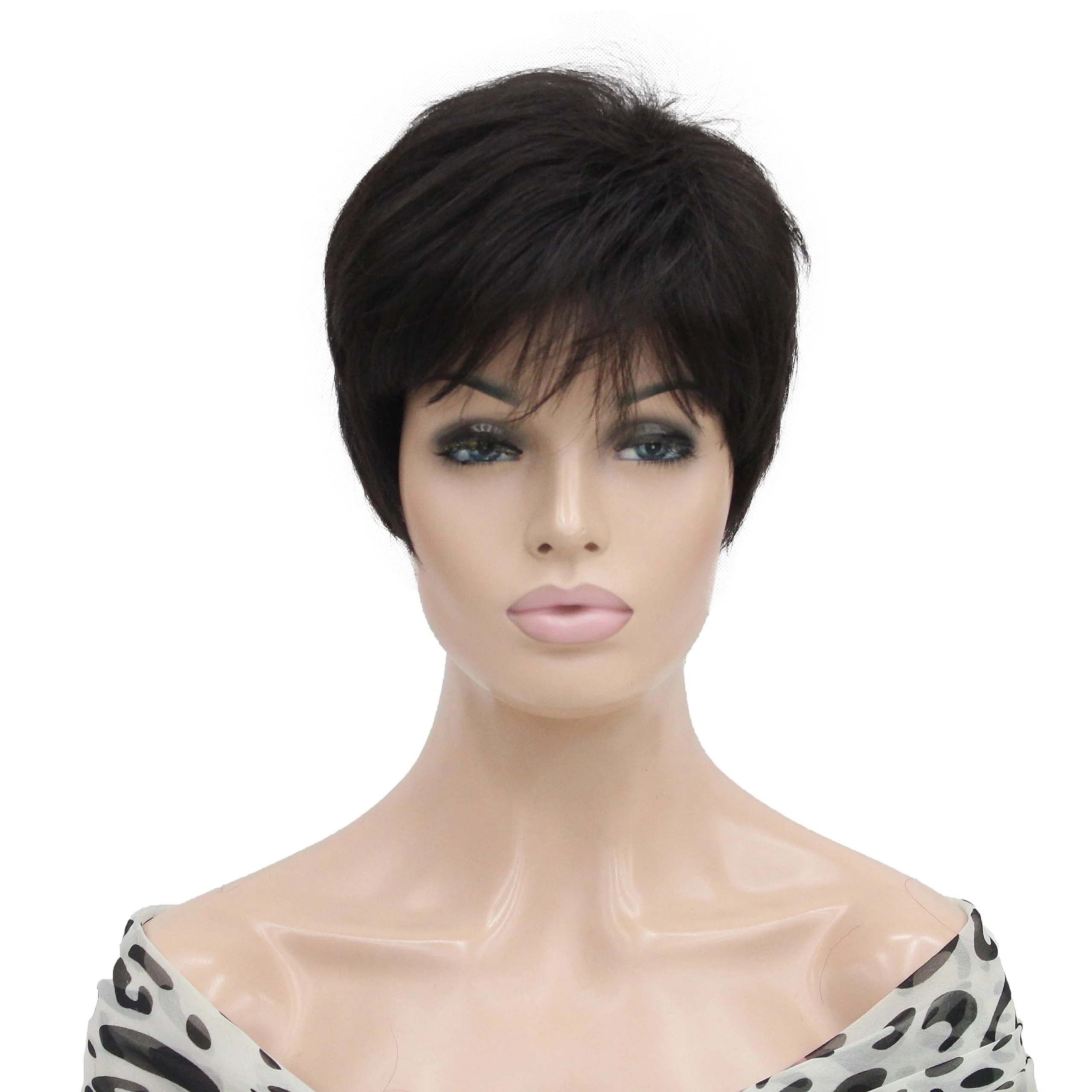 Short Layered Heat Resistant Synthetic Wig - Image 6