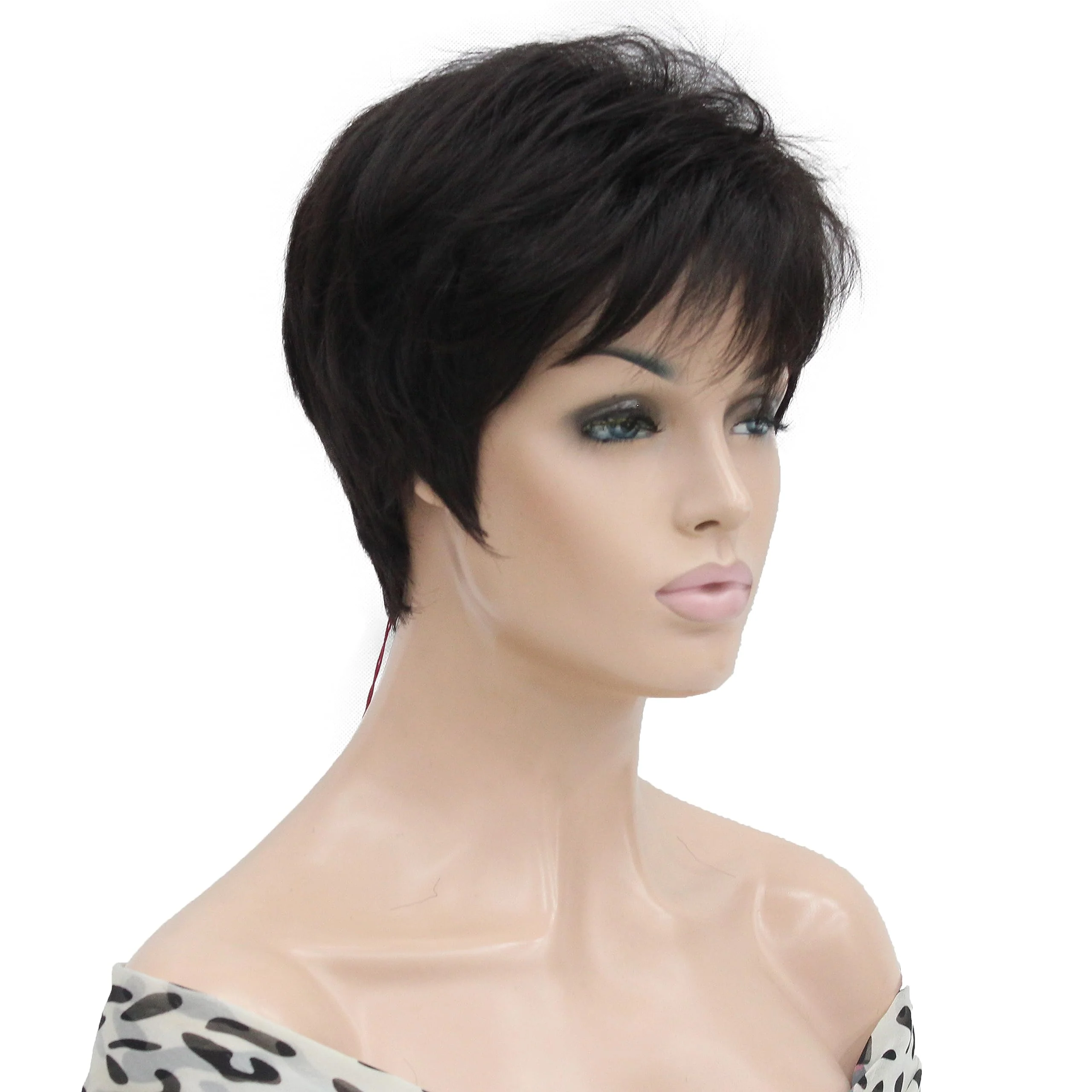 Short Layered Heat Resistant Synthetic Wig - Image 7