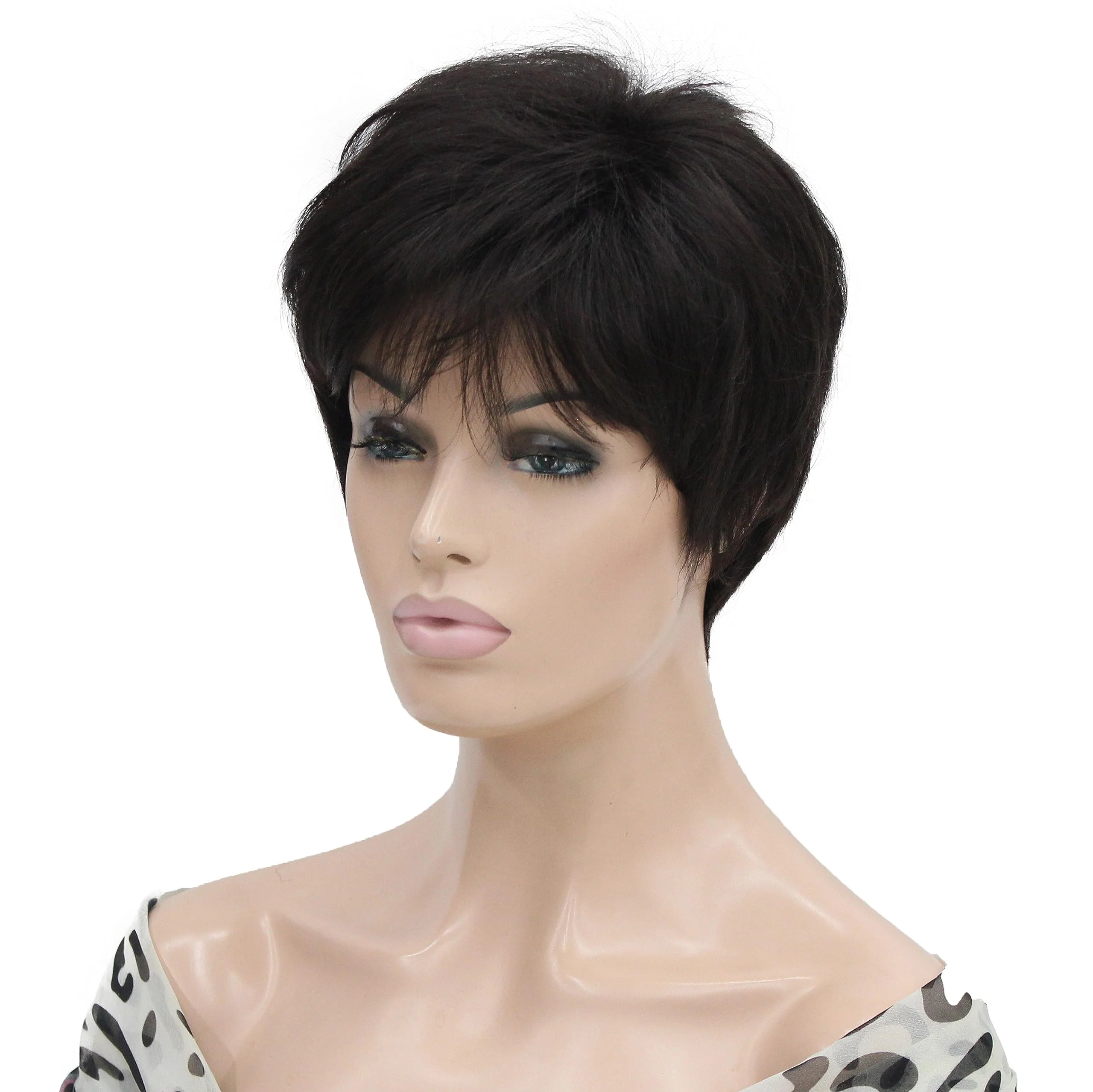 Short Layered Heat Resistant Synthetic Wig - Image 8