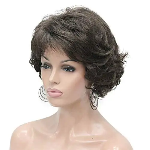 Short Layered Prestyled Synthetic Wig - Image 10