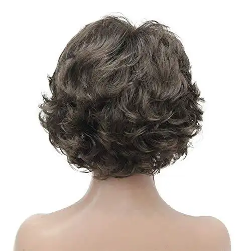 Short Layered Prestyled Synthetic Wig - Image 11