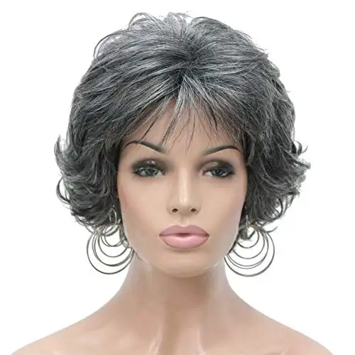 Short Layered Prestyled Synthetic Wig - Image 12