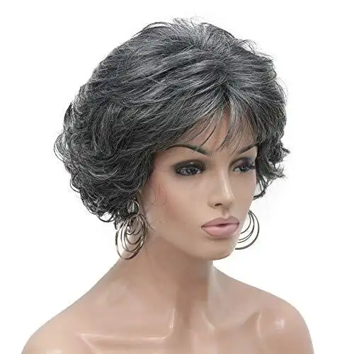 Short Layered Prestyled Synthetic Wig - Image 13
