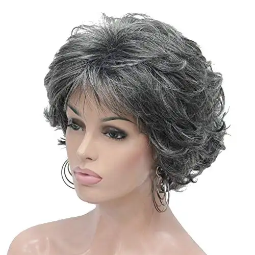 Short Layered Prestyled Synthetic Wig - Image 14