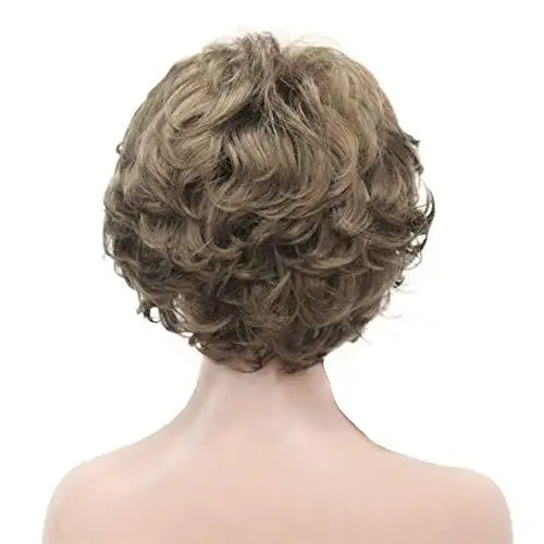 Short Layered Prestyled Synthetic Wig - Image 19