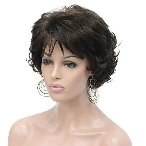 Short Layered Prestyled Synthetic Wig - Image 2