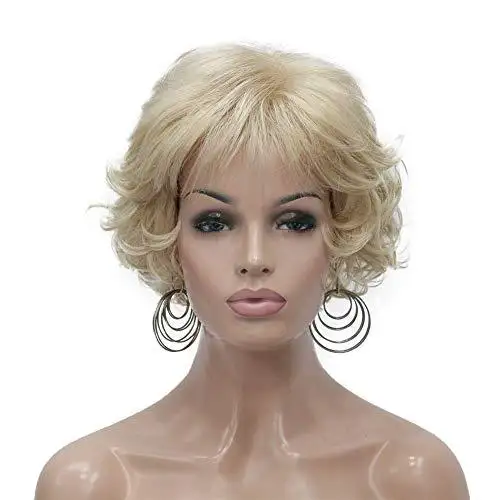 Short Layered Prestyled Synthetic Wig - Image 23