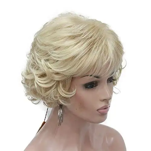 Short Layered Prestyled Synthetic Wig - Image 25