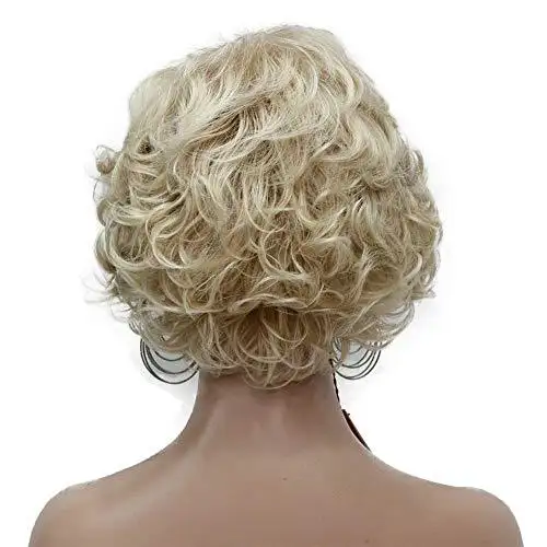 Short Layered Prestyled Synthetic Wig - Image 26