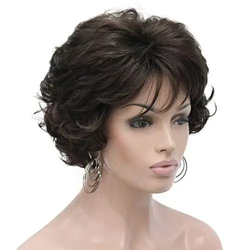 Short Layered Prestyled Synthetic Wig - Image 3