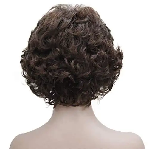 Short Layered Prestyled Synthetic Wig - Image 30