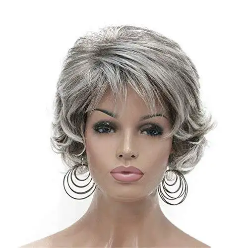 Short Layered Prestyled Synthetic Wig - Image 31