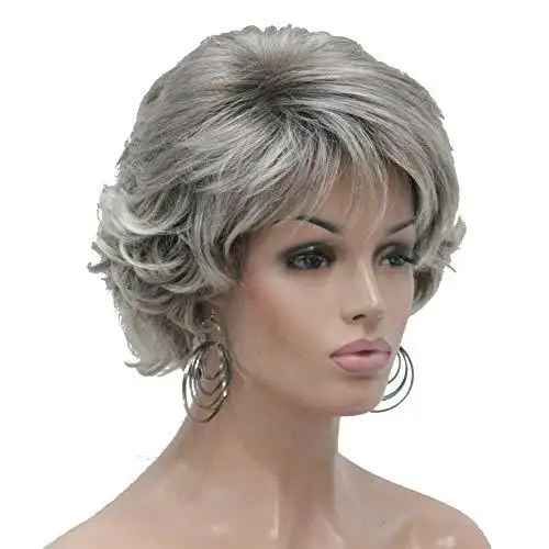 Short Layered Prestyled Synthetic Wig - Image 33