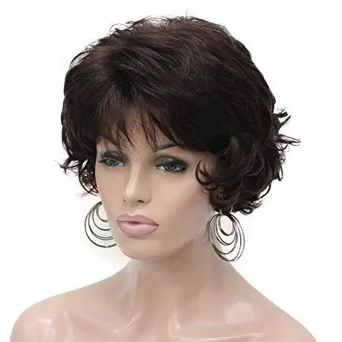 Short Layered Prestyled Synthetic Wig - Image 36