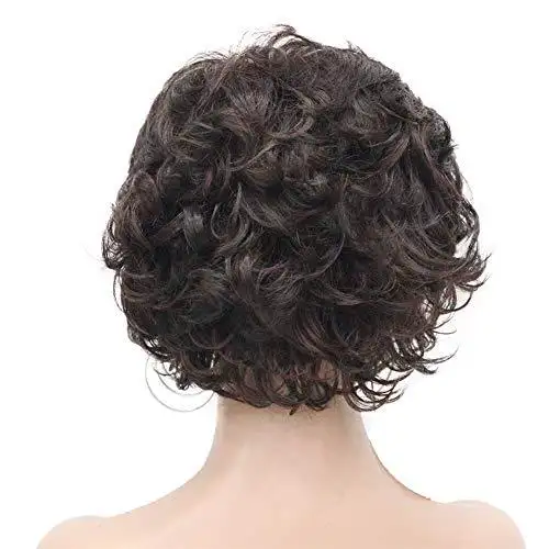 Short Layered Prestyled Synthetic Wig - Image 37