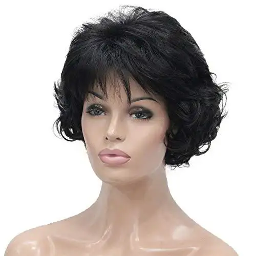 Short Layered Prestyled Synthetic Wig - Image 6