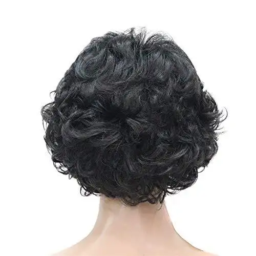 Short Layered Prestyled Synthetic Wig - Image 7