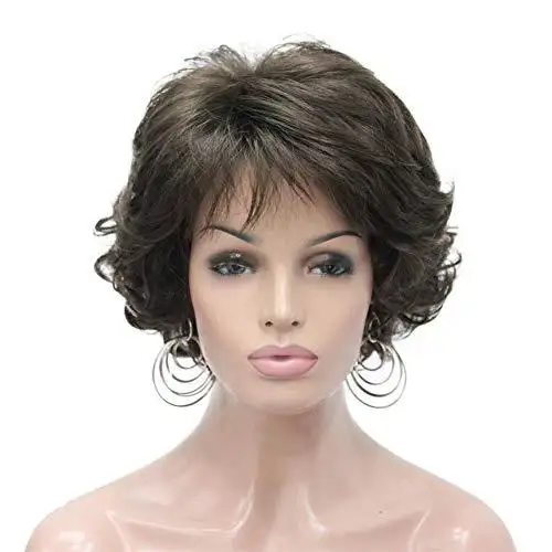 Short Layered Prestyled Synthetic Wig - Image 8