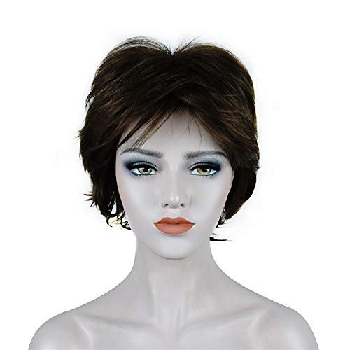Short Layered Shaggy Synthetic Wig with Bangs - Image 15