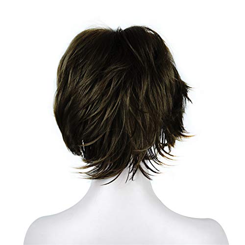 Short Layered Shaggy Synthetic Wig with Bangs - Image 20