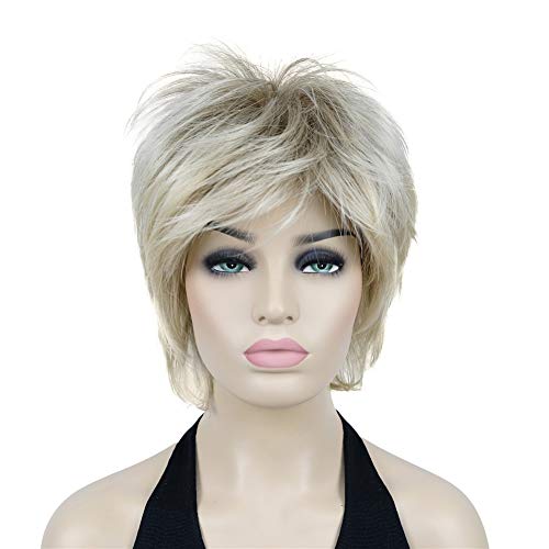 Short Layered Shaggy Synthetic Wig with Bangs - Image 21