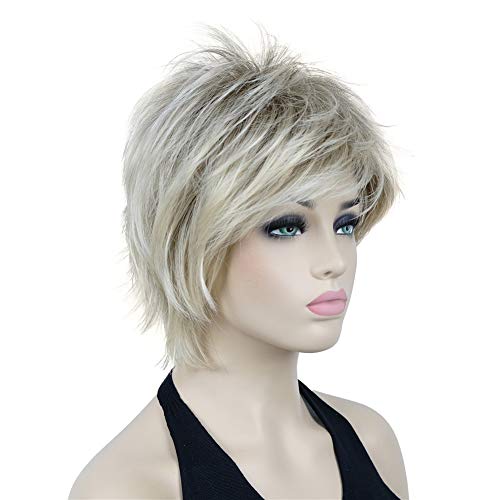 Short Layered Shaggy Synthetic Wig with Bangs - Image 22
