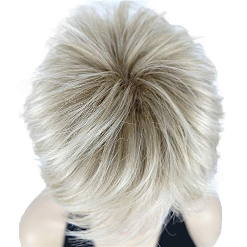 Short Layered Shaggy Synthetic Wig with Bangs - Image 26