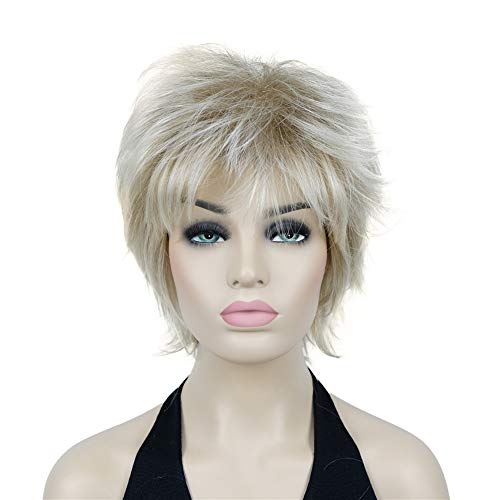 Short Layered Shaggy Synthetic Wig with Bangs - Image 27