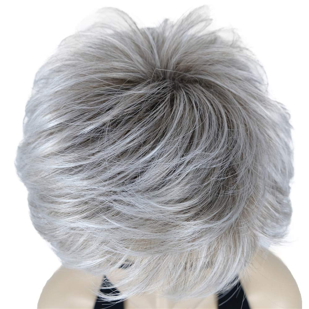Short Layered Shaggy Synthetic Wig with Bangs - Image 42