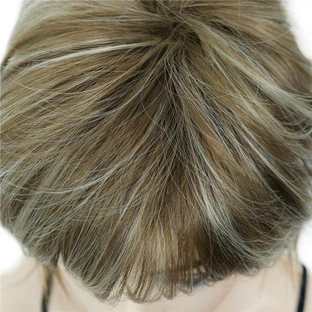 Short Layered Shaggy Synthetic Wig with Bangs - Image 5