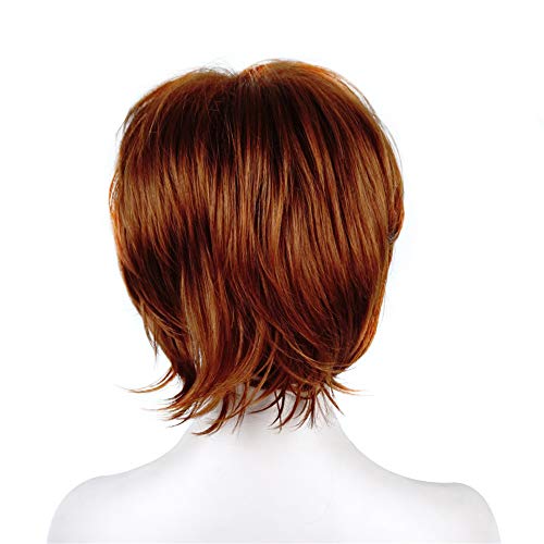 Short Layered Shaggy Synthetic Wig with Bangs - Image 54