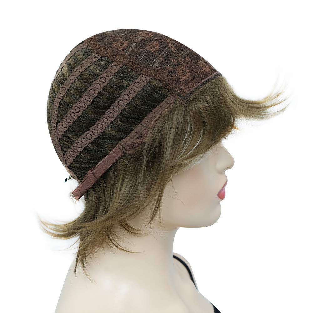 Short Layered Shaggy Synthetic Wig with Bangs - Image 6