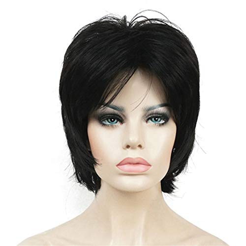Short Layered Shaggy Synthetic Wig with Bangs - Image 7