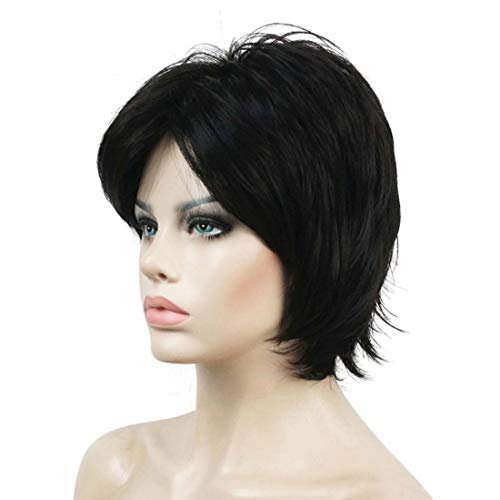 Short Layered Shaggy Synthetic Wig with Bangs - Image 9