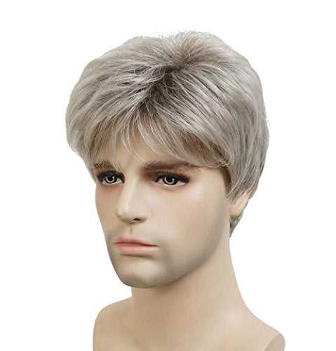 Short Straight Synthetic Mens Wig - Image 11