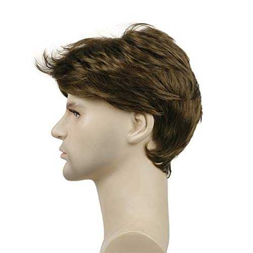 Short Straight Synthetic Mens Wig - Image 3