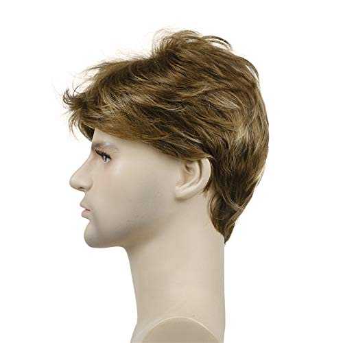 Short Straight Synthetic Mens Wig - Image 55