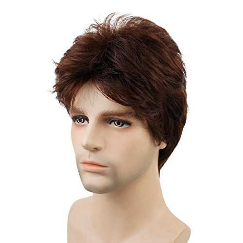 Short Straight Synthetic Mens Wig - Image 63