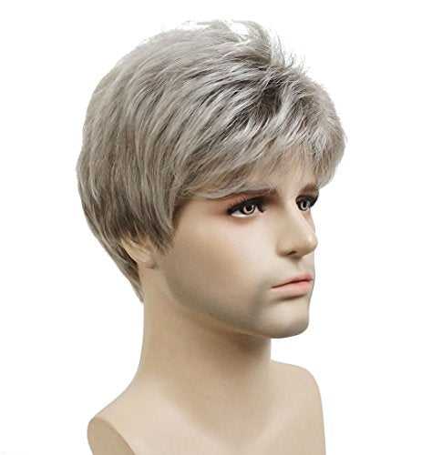Short Straight Synthetic Mens Wig - Image 7