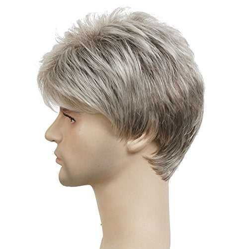 Short Straight Synthetic Mens Wig - Image 8