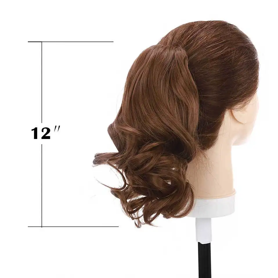 Short Wavy Synthetic Ponytail Claw Clip in Hair Extension - Image 3
