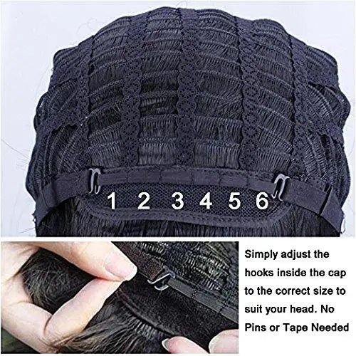 Side Swept Bangs Long Heat Resistant Wig - Image 10