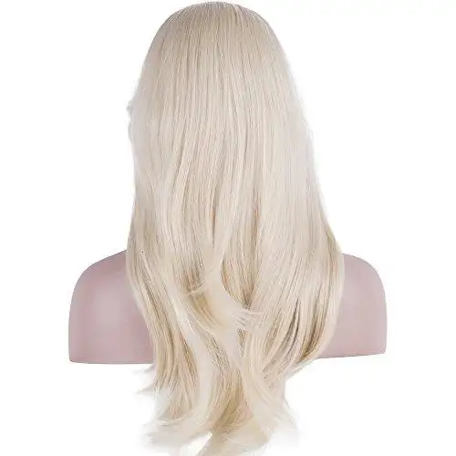 Side Swept Bangs Long Heat Resistant Wig - Image 11