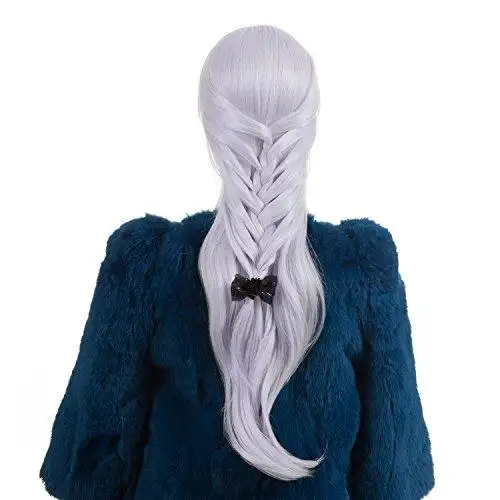 Side Swept Bangs Long Heat Resistant Wig - Image 14