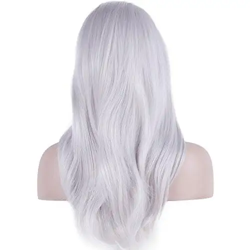 Side Swept Bangs Long Heat Resistant Wig - Image 15