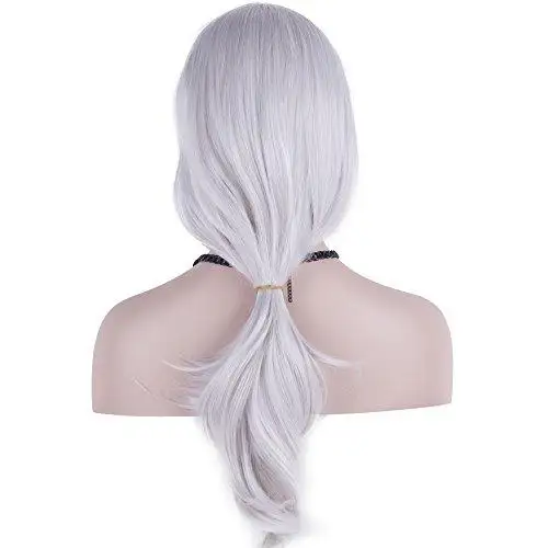 Side Swept Bangs Long Heat Resistant Wig - Image 16