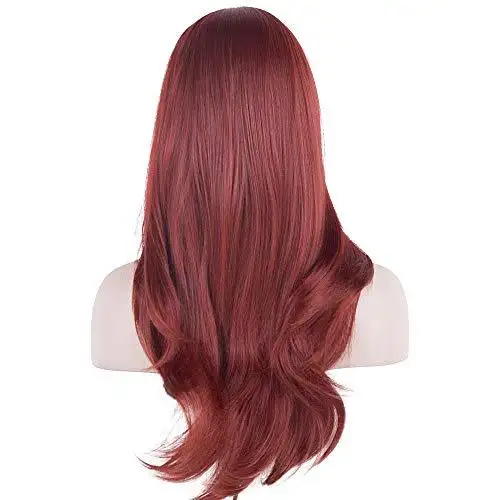 Side Swept Bangs Long Heat Resistant Wig - Image 22